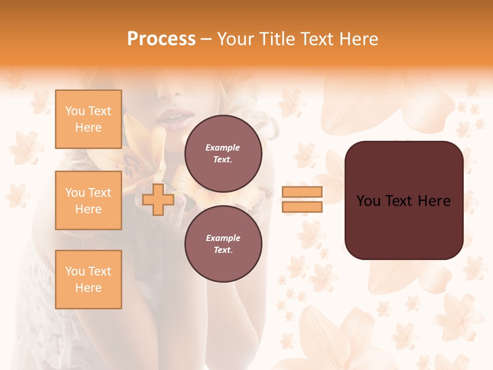 Isolated Floral Pretty PowerPoint Template