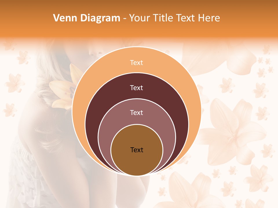 Isolated Floral Pretty PowerPoint Template