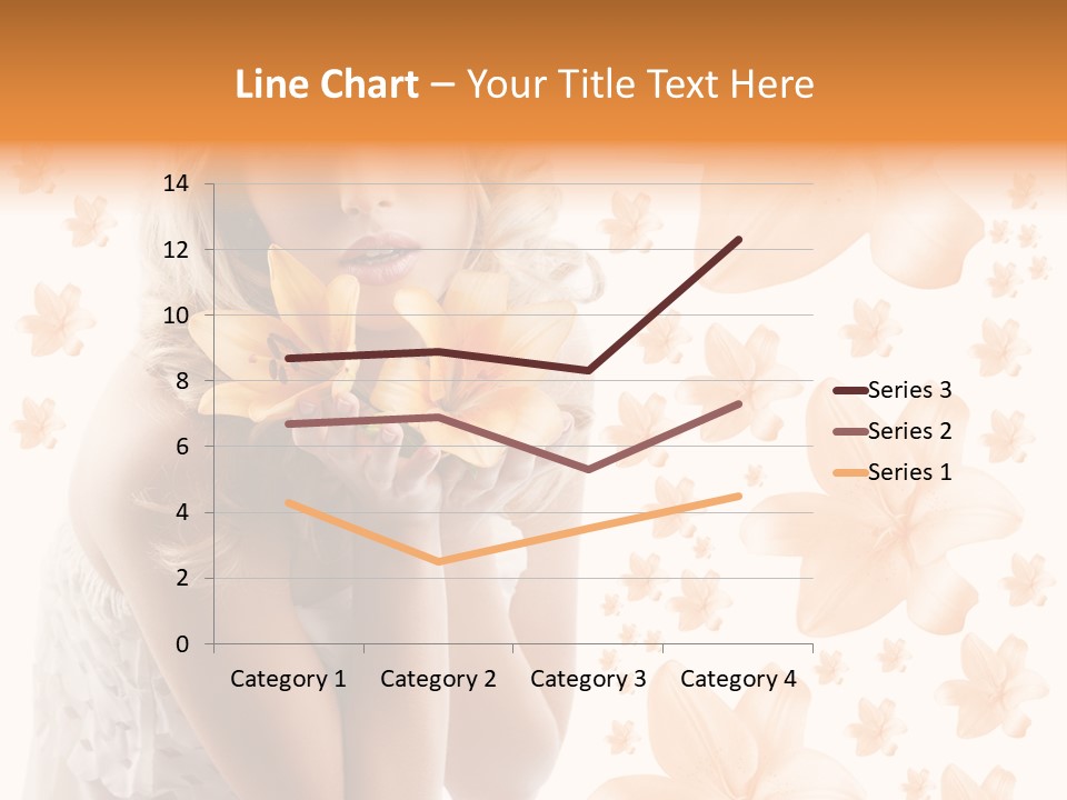 Isolated Floral Pretty PowerPoint Template