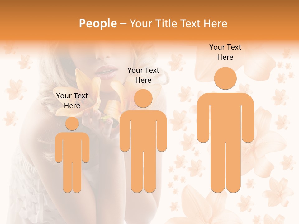 Isolated Floral Pretty PowerPoint Template