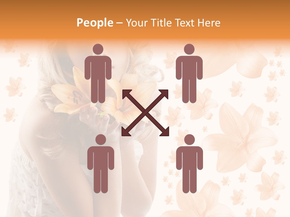 Isolated Floral Pretty PowerPoint Template