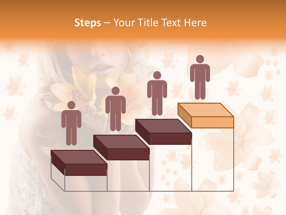 Isolated Floral Pretty PowerPoint Template
