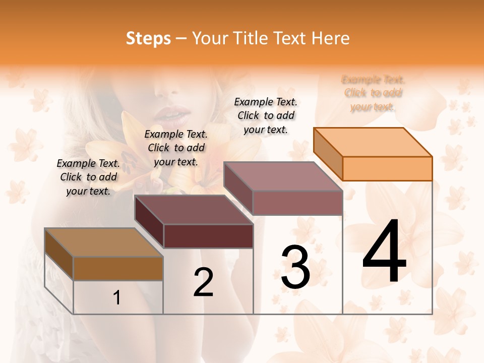 Isolated Floral Pretty PowerPoint Template