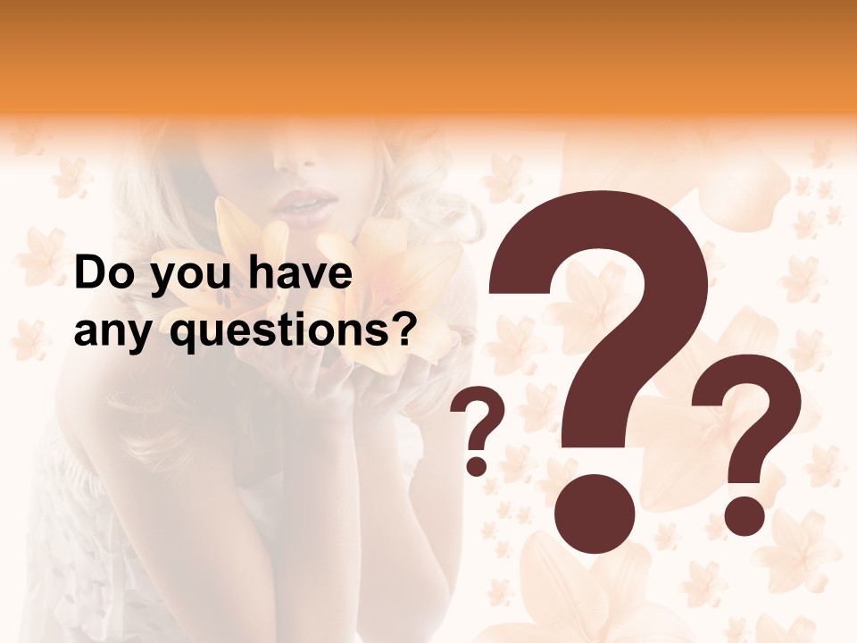 Isolated Floral Pretty PowerPoint Template