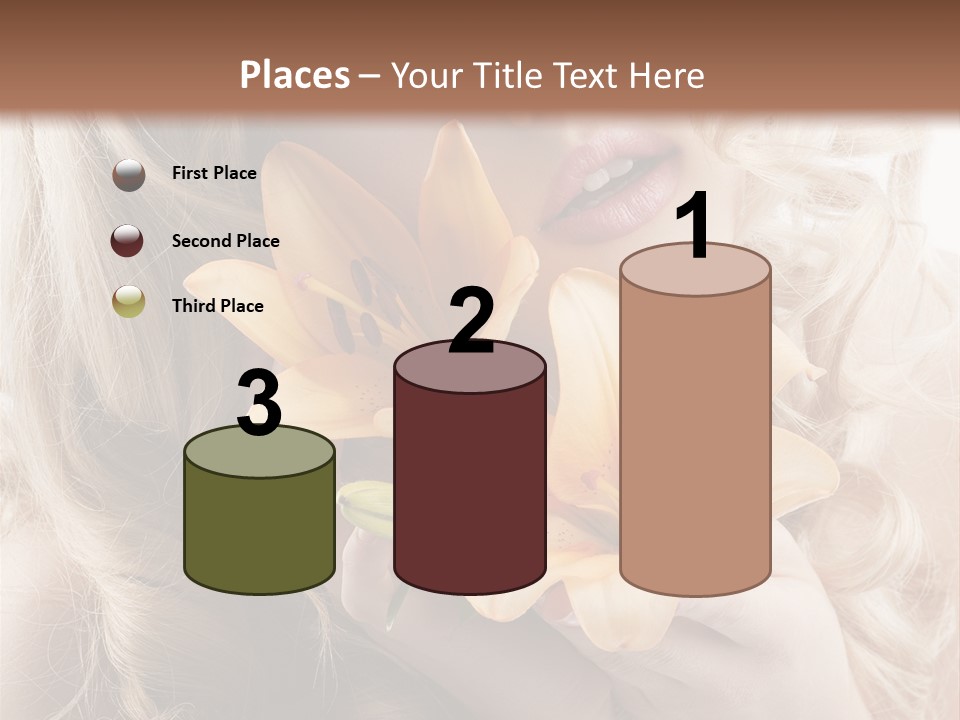 Beautiful Portrait Isolated PowerPoint Template