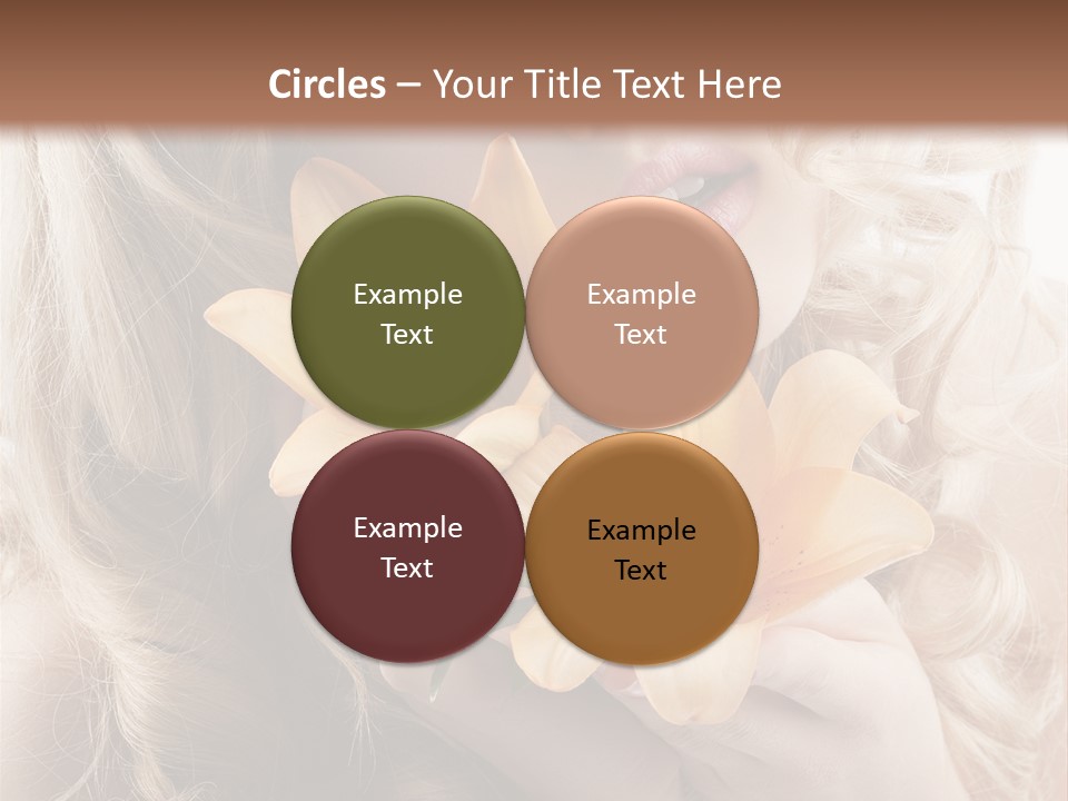 Beautiful Portrait Isolated PowerPoint Template