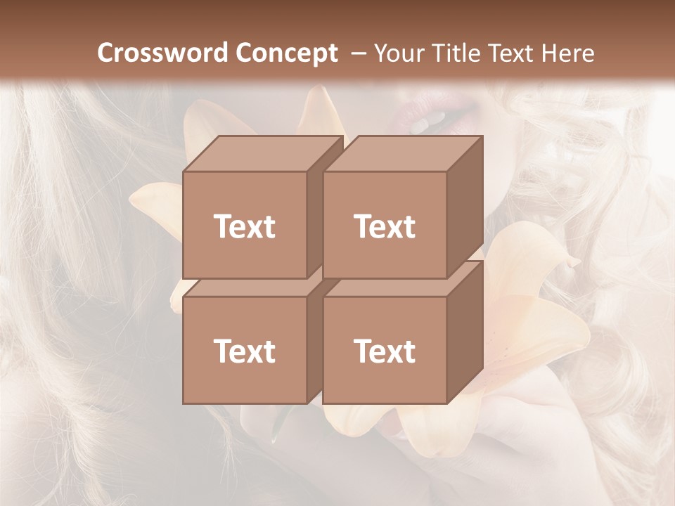 Beautiful Portrait Isolated PowerPoint Template