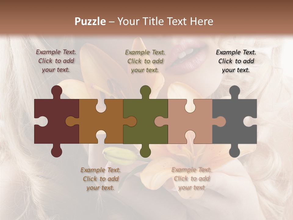 Beautiful Portrait Isolated PowerPoint Template