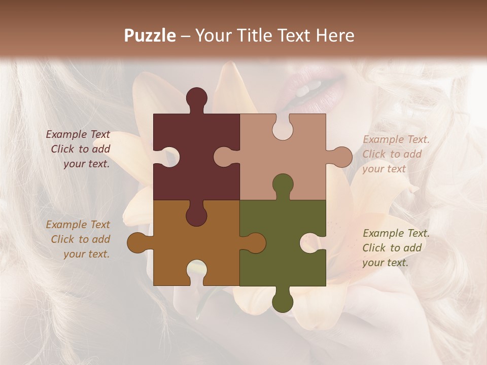 Beautiful Portrait Isolated PowerPoint Template