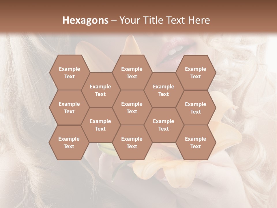 Beautiful Portrait Isolated PowerPoint Template