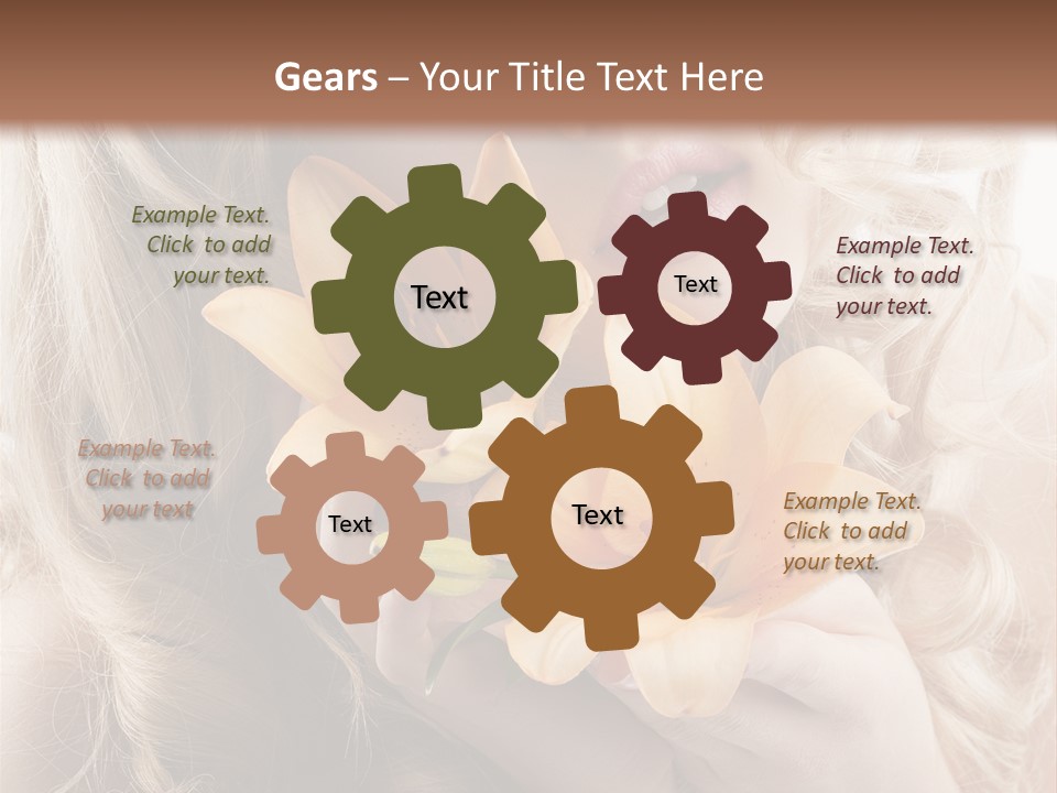 Beautiful Portrait Isolated PowerPoint Template