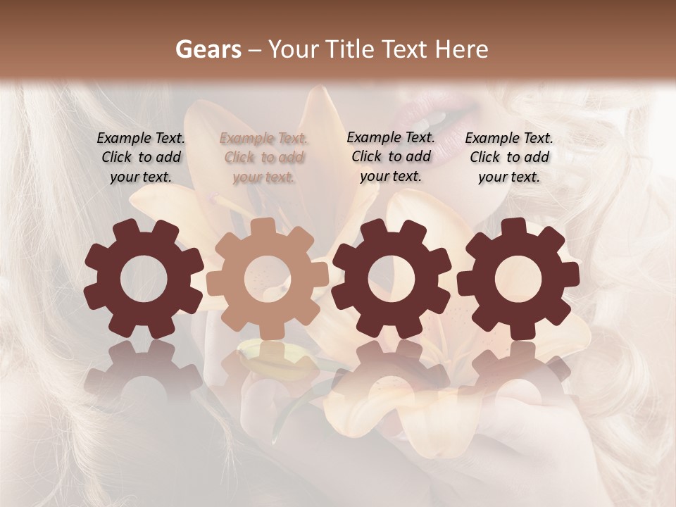 Beautiful Portrait Isolated PowerPoint Template