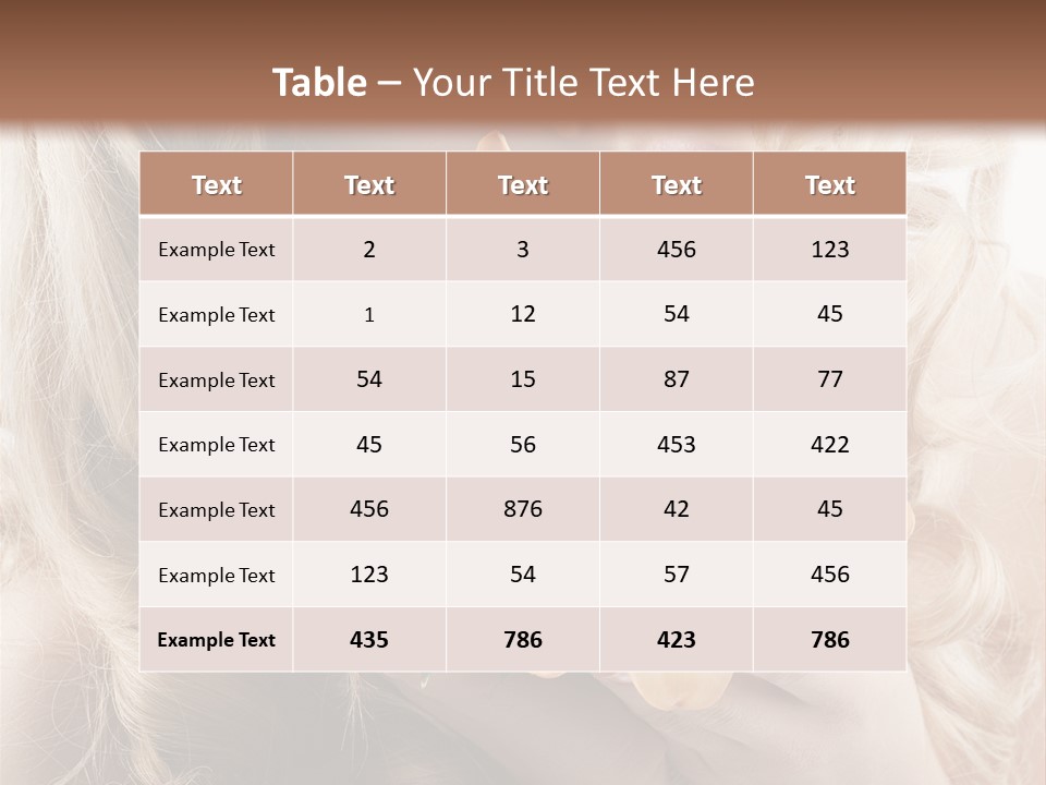 Beautiful Portrait Isolated PowerPoint Template