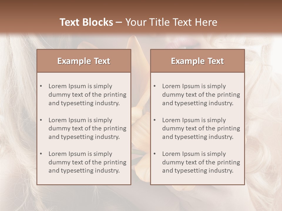 Beautiful Portrait Isolated PowerPoint Template