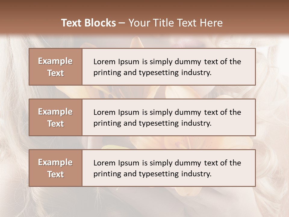 Beautiful Portrait Isolated PowerPoint Template