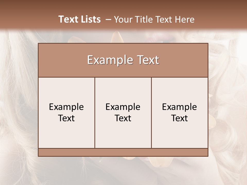 Beautiful Portrait Isolated PowerPoint Template
