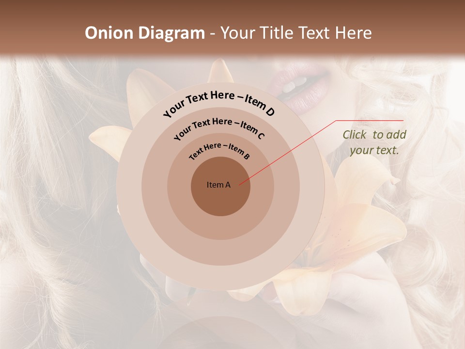 Beautiful Portrait Isolated PowerPoint Template