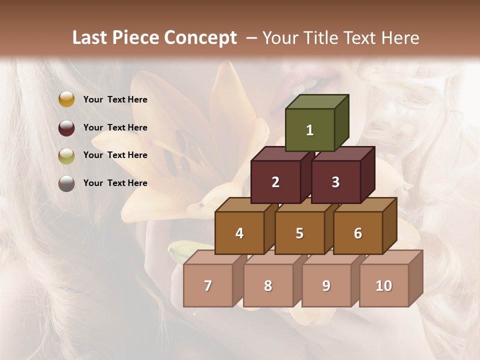 Beautiful Portrait Isolated PowerPoint Template