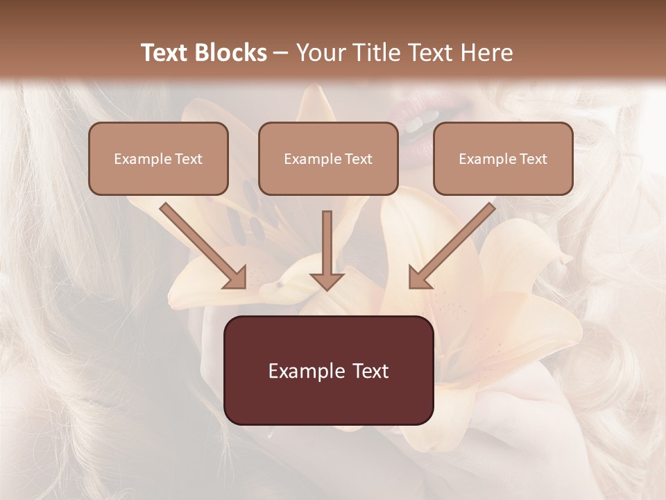Beautiful Portrait Isolated PowerPoint Template
