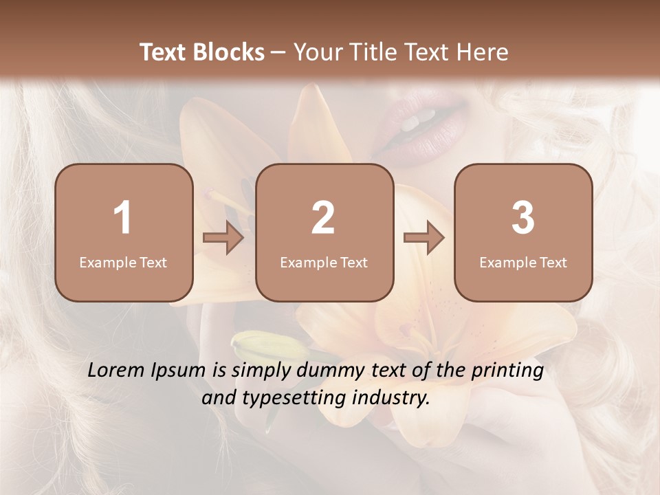 Beautiful Portrait Isolated PowerPoint Template