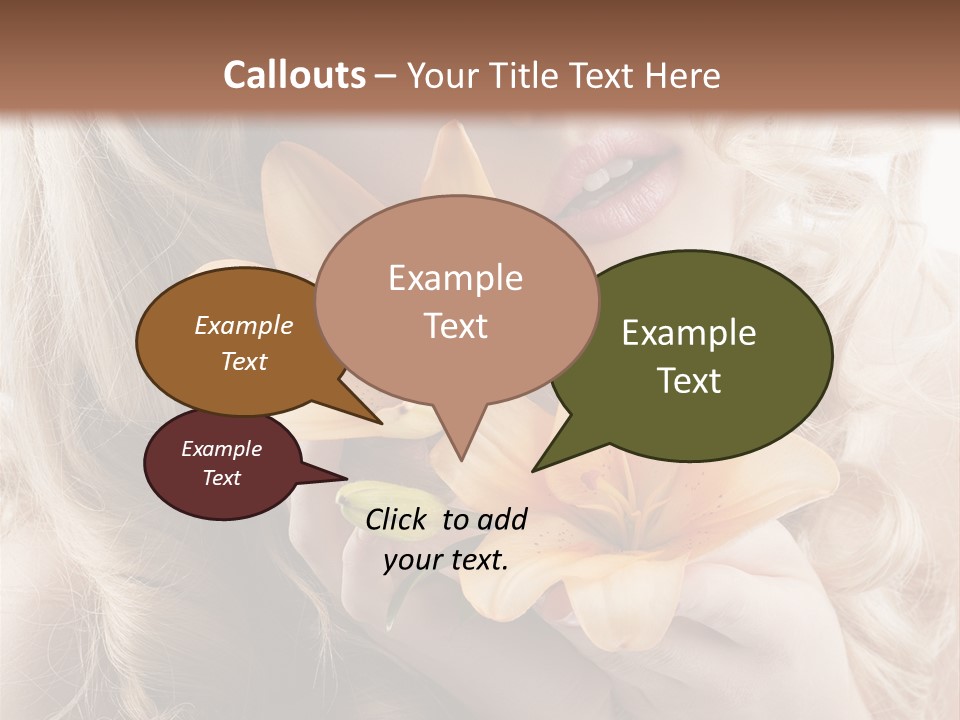 Beautiful Portrait Isolated PowerPoint Template