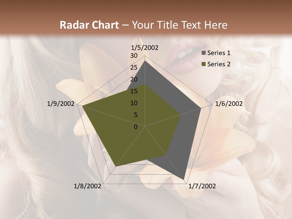 Beautiful Portrait Isolated PowerPoint Template