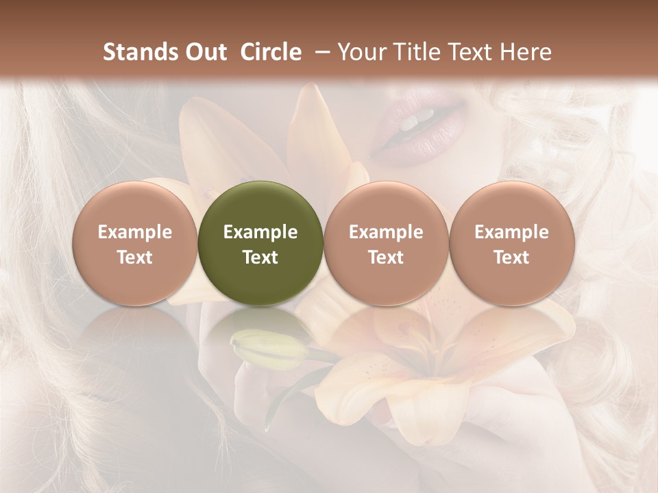 Beautiful Portrait Isolated PowerPoint Template