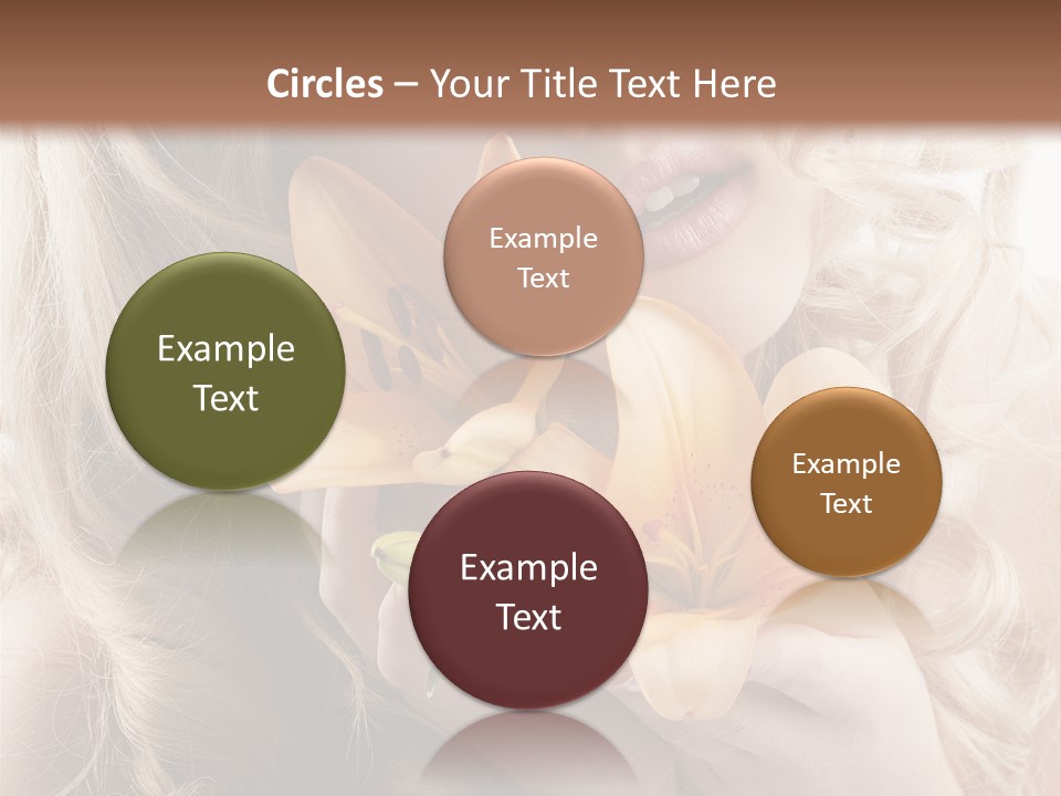 Beautiful Portrait Isolated PowerPoint Template