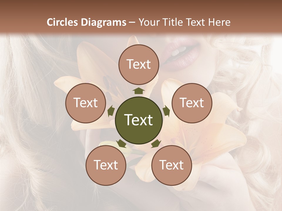 Beautiful Portrait Isolated PowerPoint Template