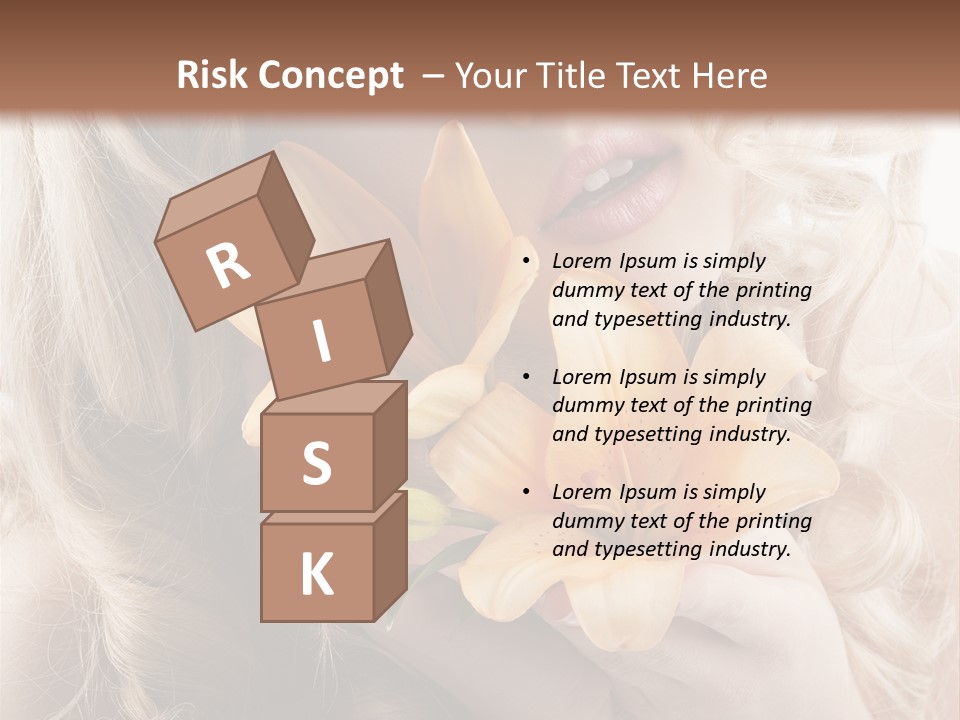 Beautiful Portrait Isolated PowerPoint Template