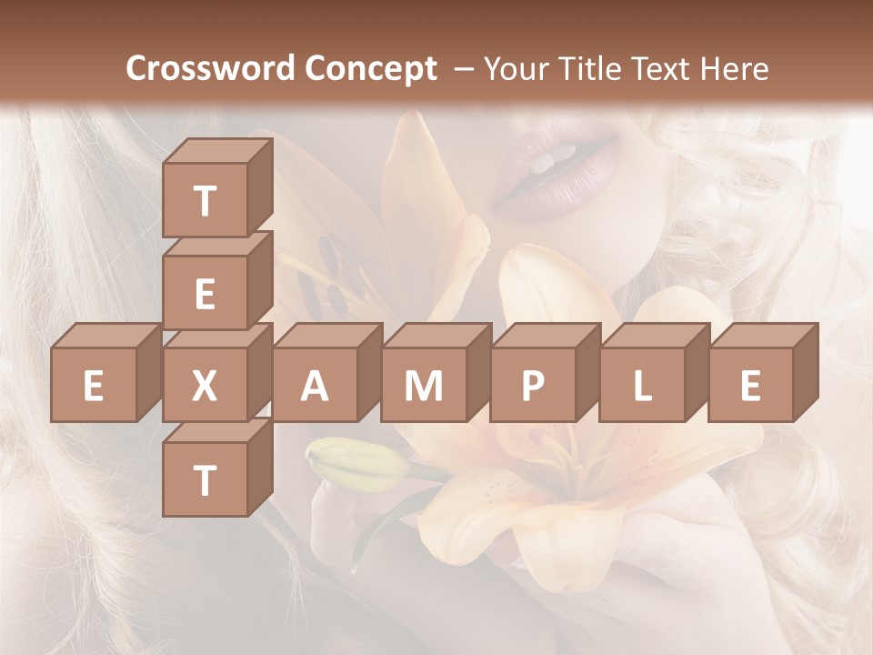 Beautiful Portrait Isolated PowerPoint Template