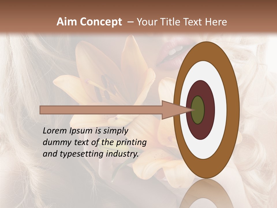 Beautiful Portrait Isolated PowerPoint Template