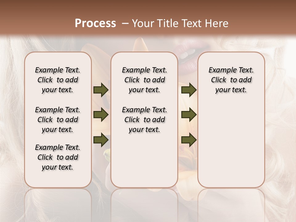 Beautiful Portrait Isolated PowerPoint Template