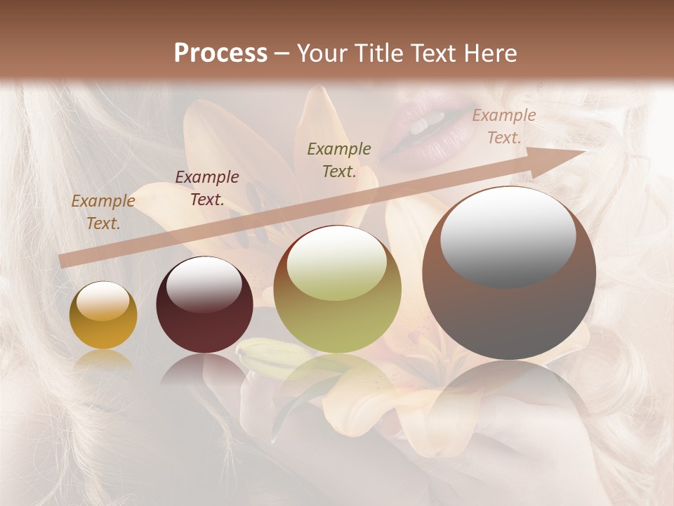 Beautiful Portrait Isolated PowerPoint Template