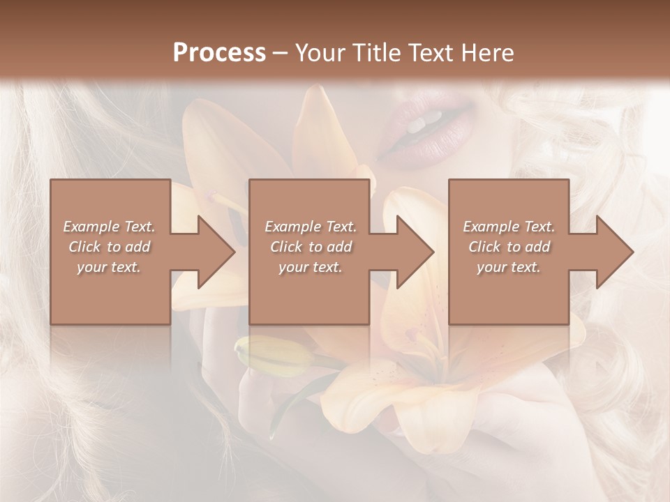 Beautiful Portrait Isolated PowerPoint Template