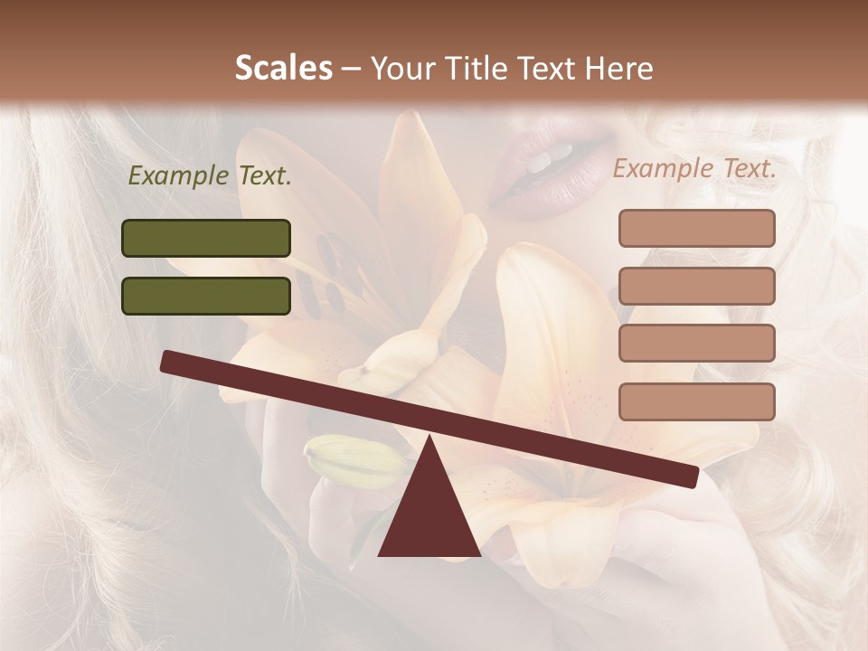 Beautiful Portrait Isolated PowerPoint Template