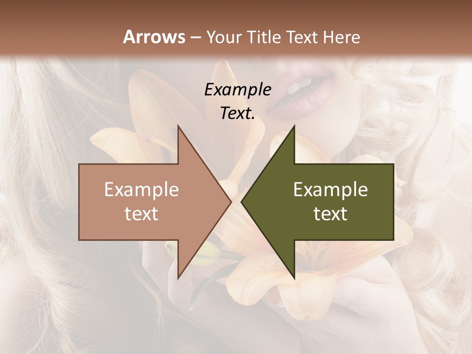 Beautiful Portrait Isolated PowerPoint Template