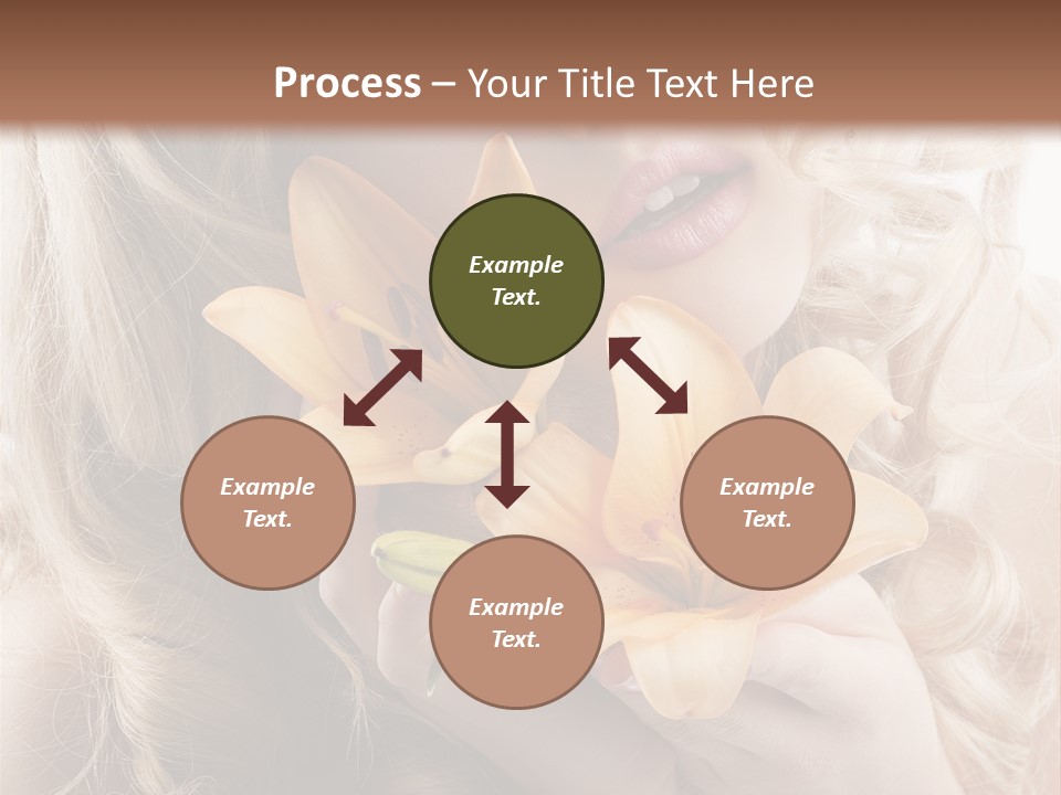 Beautiful Portrait Isolated PowerPoint Template