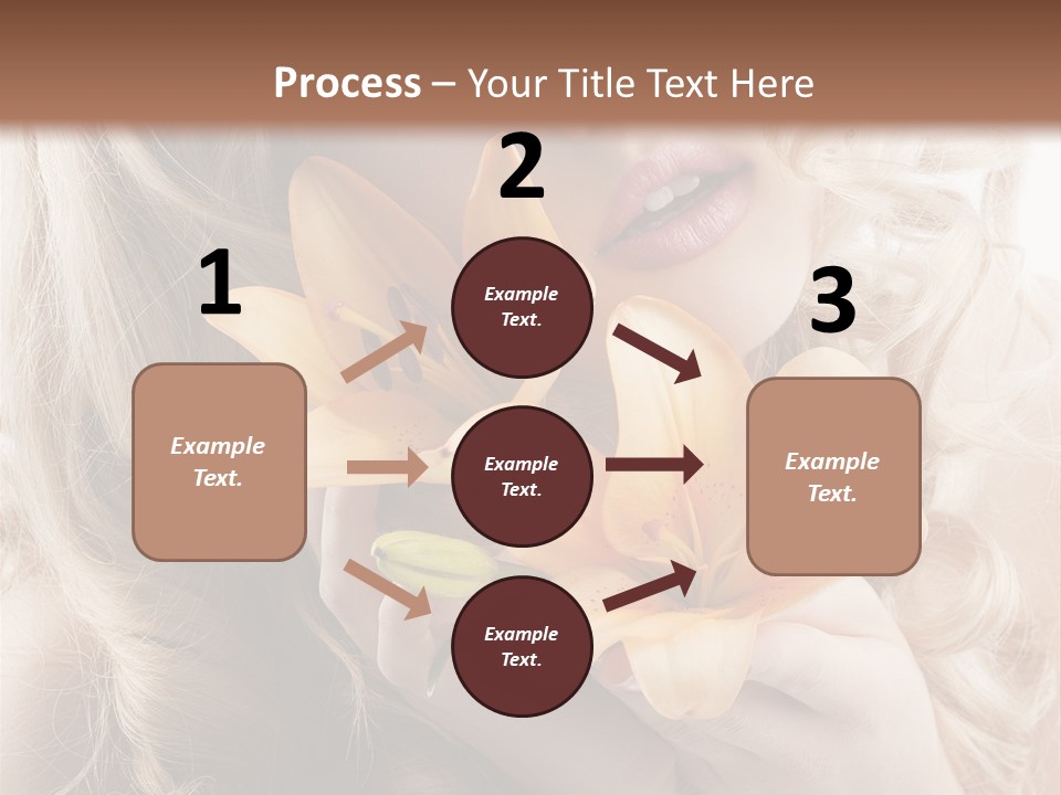 Beautiful Portrait Isolated PowerPoint Template