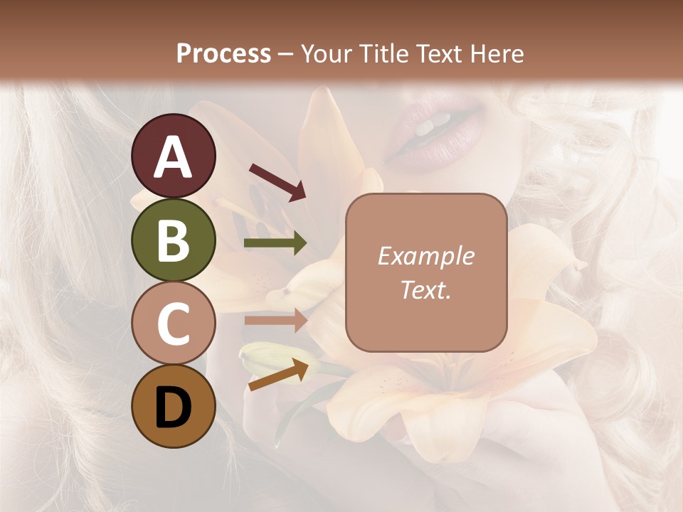 Beautiful Portrait Isolated PowerPoint Template