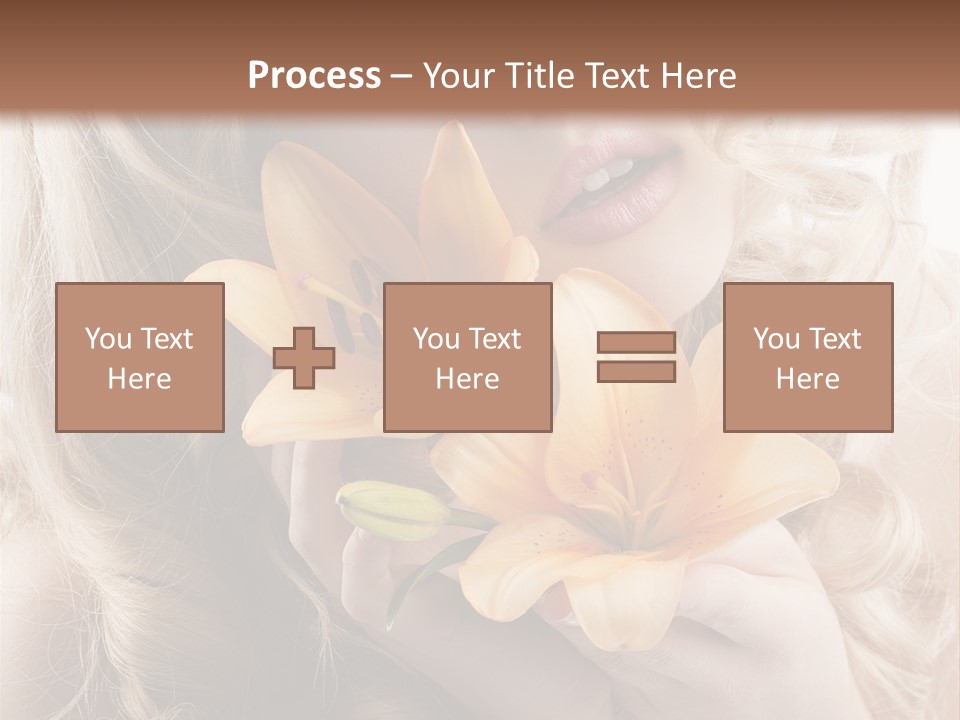 Beautiful Portrait Isolated PowerPoint Template