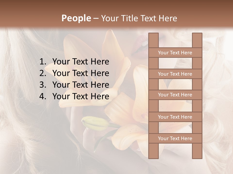 Beautiful Portrait Isolated PowerPoint Template