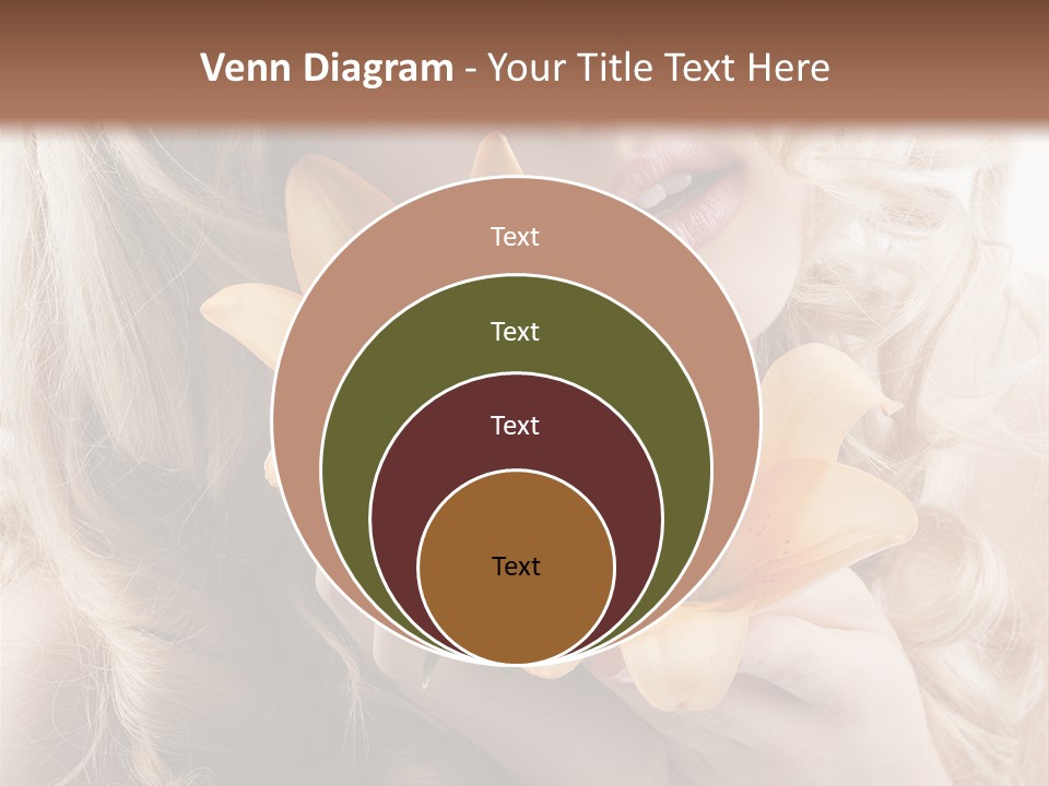 Beautiful Portrait Isolated PowerPoint Template