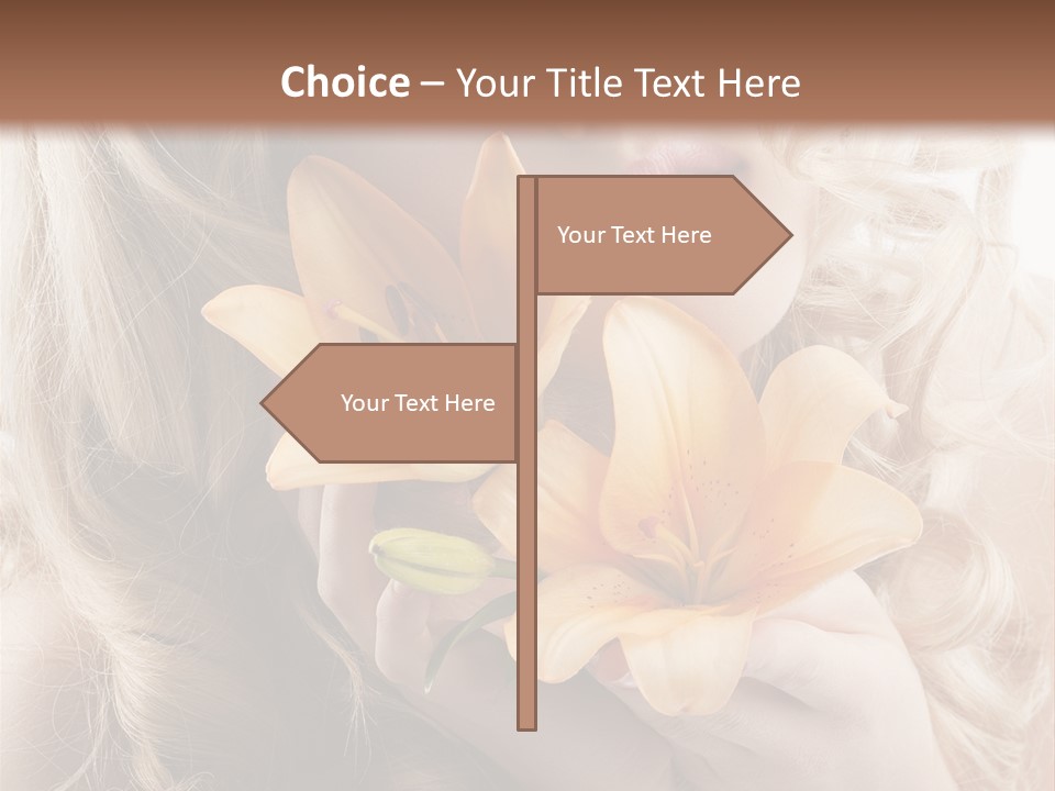 Beautiful Portrait Isolated PowerPoint Template