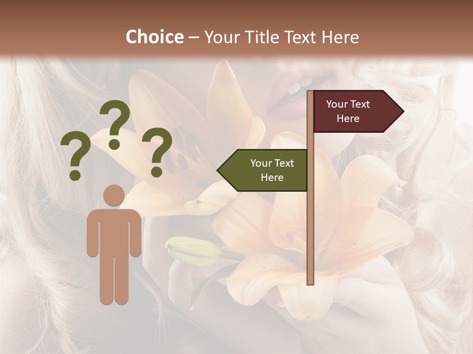 Beautiful Portrait Isolated PowerPoint Template