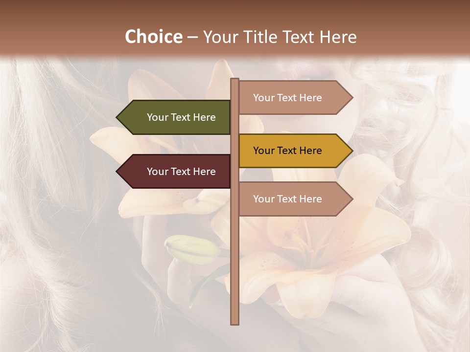 Beautiful Portrait Isolated PowerPoint Template