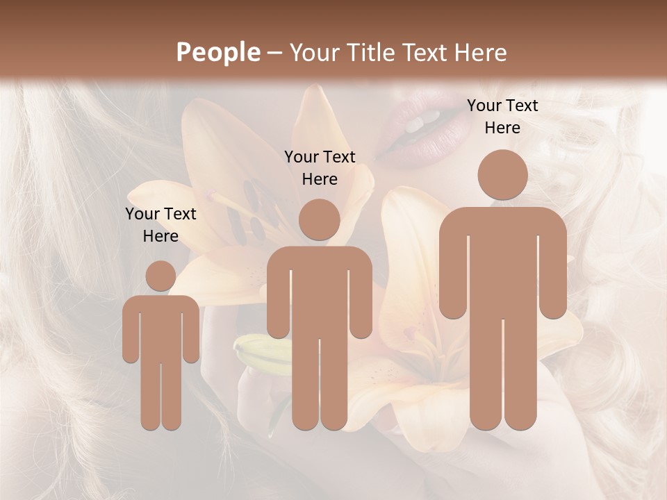 Beautiful Portrait Isolated PowerPoint Template