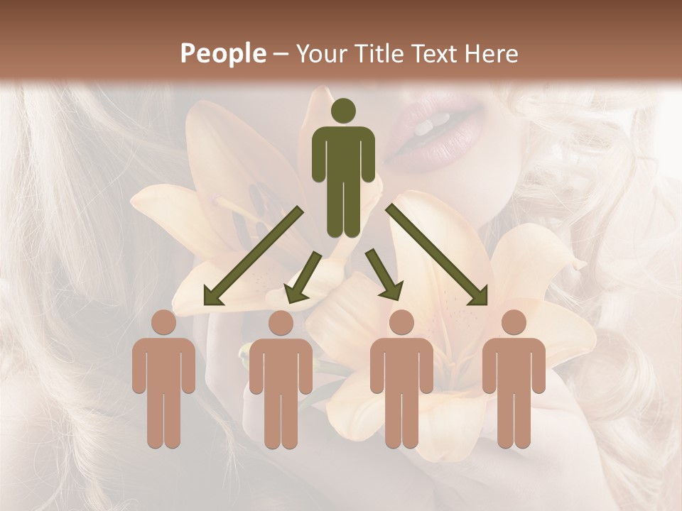 Beautiful Portrait Isolated PowerPoint Template