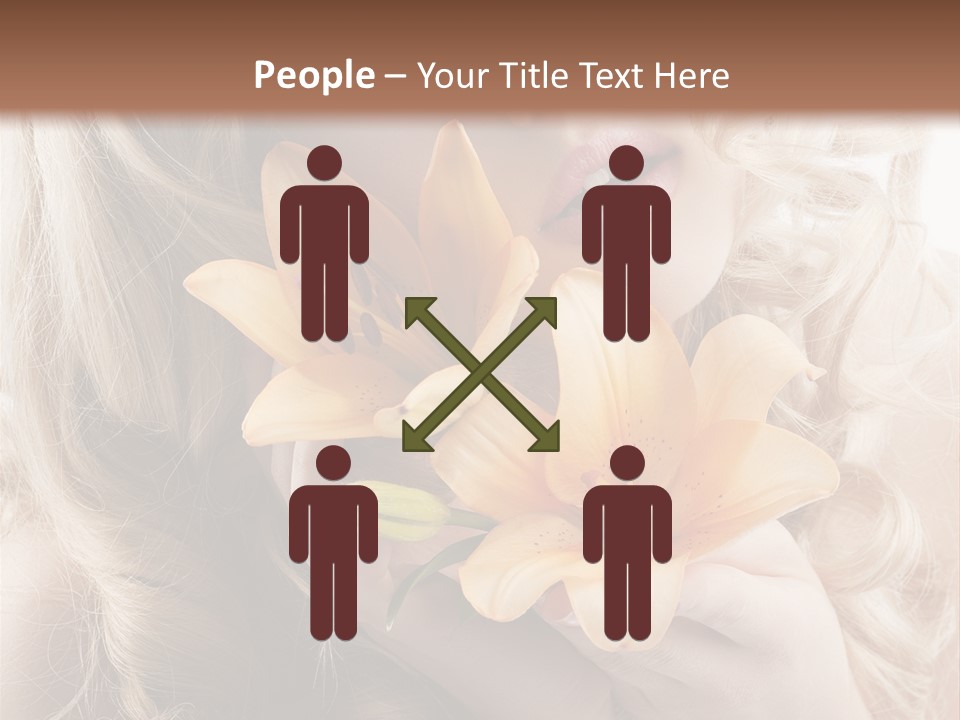 Beautiful Portrait Isolated PowerPoint Template