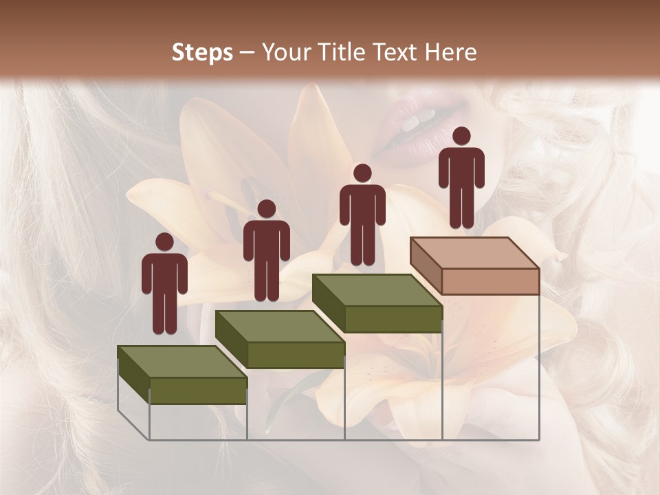 Beautiful Portrait Isolated PowerPoint Template